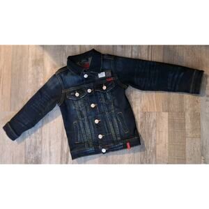 Haus JR Denim Jacket Dark Wash Distressed Boys 3-4T NWT (9)